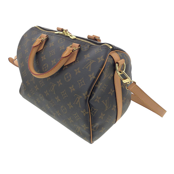 Louis Vuitton Speedy Bandouliere Monogram 2way Hand Boston Brown Shoulder Bag - Picture 2 of 13